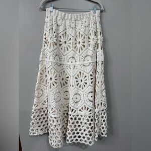 POL Mya Chenille Crochet Maxi Skirt - OS 4-14